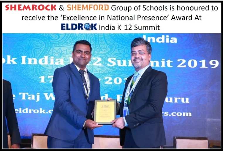 Excellence in National Presence’ Award at Eldrok India K-12 Summit on 17 July 2019